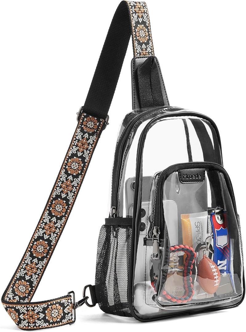 Mroede Clear Bag for Stadium Events Approved Clear Purses for Women Crossbody Transparent Bag Stadium Bags for Concert Sport - Image 1